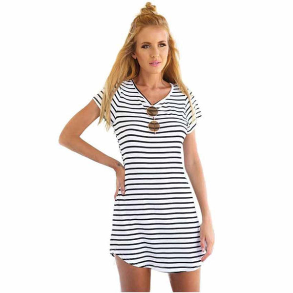 JECKSION Striped Shirt Women