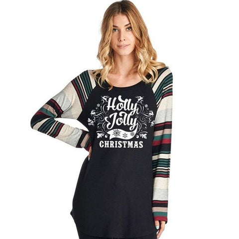 Feitong Christmas T-shirt Women