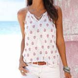 Women Summer Print Sleeveless
