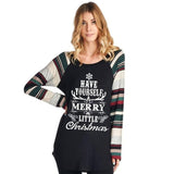 Feitong Christmas T-shirt Women